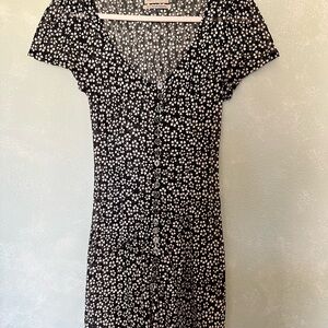 Urban Outfitters Black and White Floral Mini Dress